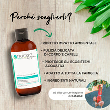 Carica l'immagine nel visualizzatore di Gallery, Tricogym - Doccia-Shampoo Biodegradabile Nature Friendly 200ml